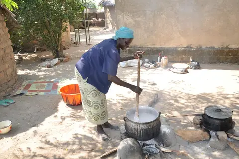 ɗwara gɨ haye (préparation de la boule)