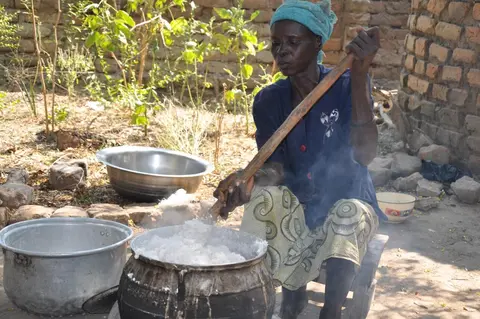 ɗwara gɨ haye (préparation de la boule)