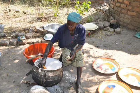 ɗwara gɨ haye (préparation de la boule)