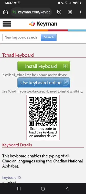 SS_Install Keyman Keyboard SIL Chad