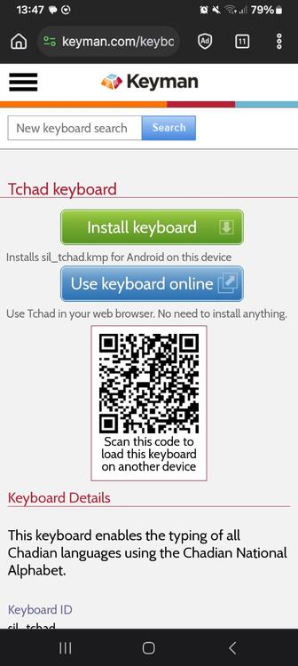 SS_Install Keyman Keyboard SIL Chad SS_Install Keyman Keyboard SIL Chad
