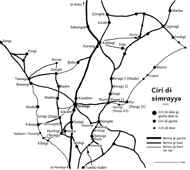 carte des villages soumraye