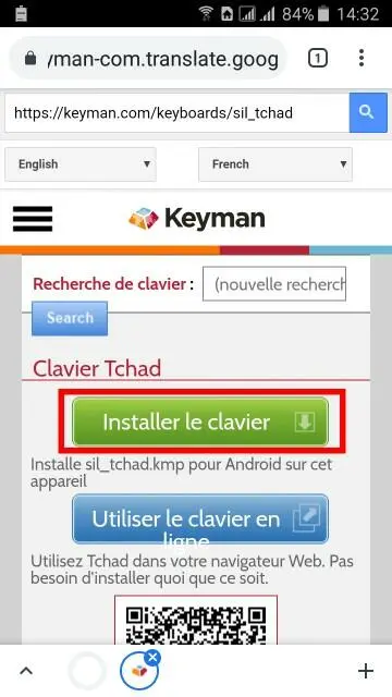 installer clavier