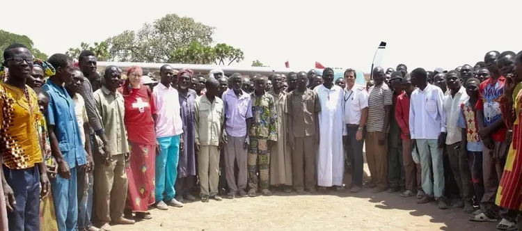 Koblague, ouverture de la piste d’atterrissage prolongé, par MAF, 15 mars 2019